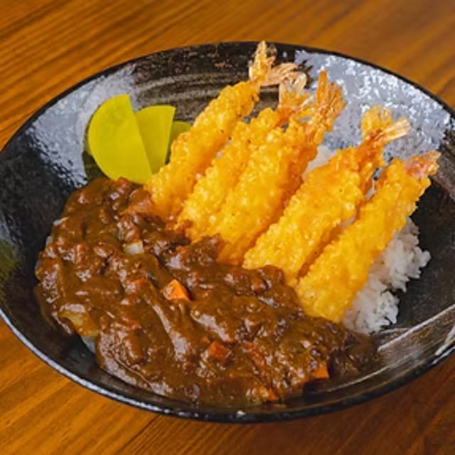 Shrimp Tempura Curry Don